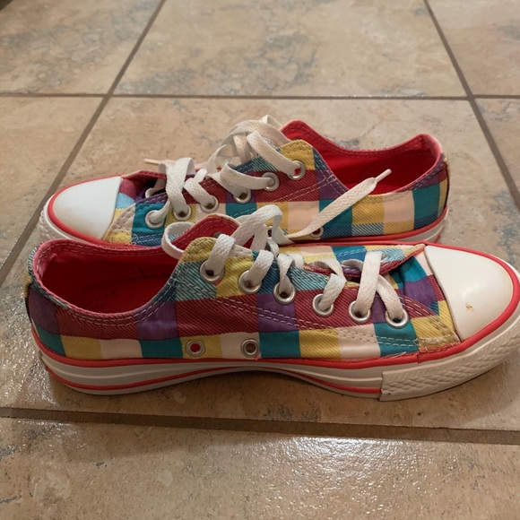 Gorgeous multi colour Converse, preowned - Picture 5 of 10